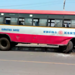 ಪಾವಗಡದಲ್ಲಿ KSRTC ಬಸ್ ಡಿವೈಡರ್ ಗೆ ಡಿಕ್ಕಿ